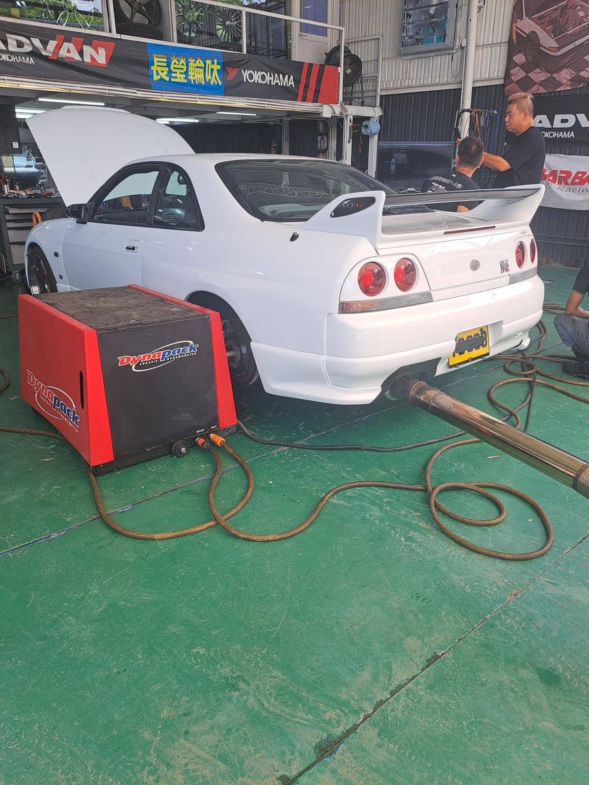 Mechanic working on a car